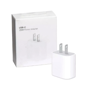 adaptador cargador rápido 25w tip c para iphone